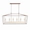 Jonathan Y Pagoda 49" 6-Light Classic Traditional Metal Linear Cage Lantern LED Pendant, Oil Rubbed Bronze/Brass JYL7439D - alternate 9