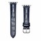 Elegani Alligator-Embossed Leather Watch Replacement Band Compatible with Apple Watch 41mm, Blue LAT-BLU-41mm - alternate 1