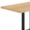 Flash Furniture Bennett 30 in x 48 in Solid Wood Indoor Tabletop in Natural with 27 in x 15 in Black Double Column GSF-REC3048-NAT-TB002B-GG - alternate 5