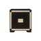 Homeroots 26" Black and Gold Two Drawer Faux Crystal Bling Wood Nightstand 564649 - alternate 8