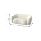 Homeroots 69" Cream Fabric Sofa With Walnut Legs 641001 - alternate 3