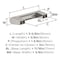 Amerock Composite 3 inch (76mm) Center-to-Center Satin Nickel Cabinet Pull, 10PK 10VMP37140G10 - alternate 4