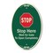 Signmission Stop Wait For Gate To Open Completely With Sy, 12 In X 18 In Architectural, Heavy Gauge Aluminum A-OV-G-1218-9883 - alternate 1