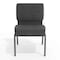 Flash Furniture Hercules Church Chair, Gray Back, 21-1/4 in W 25" L 33" H, Fabric Seat FD-CH0221-4-SV-DKGY-GG - alternate 7