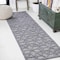 Jonathan Y Talaia Neutral Geometric Dark Gray 2 ft. x 8 ft. Indoor/Outdoor Runner Rug IBZ102A-28 - alternate 1