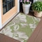 Homeroots 3' X 5' Olive Green Taupe And Beige Floral Washable Indoor Outdoor Area Rug 589560 - alternate 1