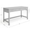 Martha Stewart Hutton Shaker Style Home Office 3 Drawer Desk in Gray w/Brushed Nickel Hardware ZG-ZP-20-GY-MS - alternate 9