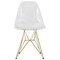 Leisuremod Cresco Plastic Dining Side Chair with Gold Base, Clear CR19CLG - alternate 7