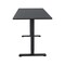 Homeroots Adjustable Black Wood and Stainless Steel Standing Desk 723775 - alternate 5