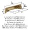 Amerock Haven 3 inch or 3-3/4 inch (76mm or 96mm) Center-to-Center Champagne Bronze Cabinet Cup Pull, 10PK 10VMP37180CZ - alternate 3