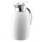 Service Ideas Nicollet Series 1-Liter Stainless Vacuum Insulated Carafe with Push Button Lid in Radiant White NIC10BSPBWH - alternate 1