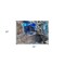 Homeroots 2' X 3' Blue Abstract Washable Non Skid Indoor Outdoor Area Rug 559649 - alternate 6