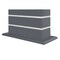 Homeroots 79" Dark Gray Faux Crystals Glass and Wood Pedestal Base Dining Table 564901 - alternate 8