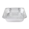Glad Disposable Steam Pan, Aluminum, Silver, 12-1/2 in L, 10-1/4 in W, 2-1/2 in H, Dishwasher Safe: No BBP19935 - alternate 4
