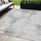 Homeroots 5' X 8' Silver Gray And Pewter Abstract Washable Indoor Outdoor Area Rug 582681 - alternate 1