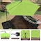 Pure Garden 10-Foot Offset Patio Umbrella with Square Base, Lime Green 50-102-LGB - alternate 6