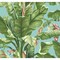 York Wallcoverings Banana Leaf Aqua and White Wallpaper AT7070 - alternate 1
