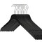 Nahanco 17in Low Gloss Black Wooden SlimLine Shirt/Dress Hanger, 50PK SL7021750 - alternate 2