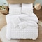 Homeroots White Twin Polyester 180 Thread Count Washable Duvet Cover Set 529033 - alternate 8