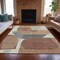 Homeroots 8' X 10' Rust And Gray Abstract Washable Indoor Outdoor Area Rug 632176 - alternate 5