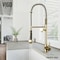 Vigo Zurich Single Handle Pull-Down Sprayer Kitchen Faucet in Matte Brushed Gold VG02007MG - alternate 5