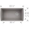 Blanco Diamond Super Single Bowl, Metallic Gray 441770 - alternate 3