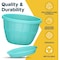 Lifemaster 10-Inch Whiskey Barrel Planters, Durable Plastic Pots with Drainage and Saucer, 2PK LMPBP2SBU2 - alternate 4