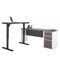 Bestar L Shaped Desk L-Shape Desk, 70.9" D X 30-13/32" H, 71.1" W X Melamine, Slate/Sandstone 93885-59 - alternate 1