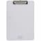 Universal Plastic Clipboard w/Low Profile Clip 1/2" Cap, Holds 8.5 x 11, Clear UNV40310 - alternate 2