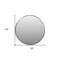 Homeroots 36" Brass Round Iron Framed Accent Mirror 605302 - alternate 5