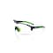 Jackson Safety Maxview+, Safety Glasses, Anti-Fog & Anti-Scratch, Clear Lens, Black/Green Frame, Half-Frame 60000 - alternate 1