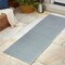 Jonathan Y Aarhus High-Low Minimalist Scandi Striped Blue/Ivory 2 ft. x 8 ft. Indoor/Outdoor Runner Rug SCN102E-28 - alternate 6