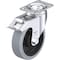 Blickle Swivel Plate Caster, Solid Rbber, 5", Brake, Number of Wheels: 1 L-POEV 125KA-12-FI-SG - alternate 1