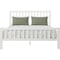 Homeroots White Slat Back Solid Wood King Bed Frame 523635 - alternate 7
