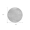 Homeroots 8' Silver And Gray Round Abstract Washable Indoor Outdoor Area Rug 588794 - alternate 7