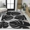 Jonathan Y Allison Classic Beach Stripe and Monstera Leaf Black/Gray 4 ft. x 6 ft. Indoor/Outdoor Area Rug TSN400B-4 - alternate 6