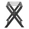 Homeroots Earth Friendly Dark Gray Folding Luggage Rack With Gray Straps 383084 - alternate 6