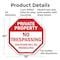 Signmission Private Property No Trespassing Vio, 10 Inch X 10 Inch, Aluminum Metal Signs OC-A-10-94 - alternate 2