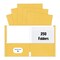 Roaring Spring Case of Gold Paper Pocket Folders, 11.75"x9.5", Twin Pockets hold 25 sheets each, 11 pt tag board, PK250 50121cs - alternate 1