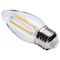 Satco 4.5W LED B11, 3000K-2000K Warm Dimming, Medium Base, Clear S12159 - alternate 4