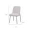 Homeroots Set of Two Cream and Black Fabric and Wood Dining Side Chairs, 2PK 716269 - alternate 5