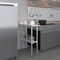Amgood 30 in. x 12 in. Stainless Steel Work Table, Narrow Filler Table with 1.5 in. Backsplash for AMG WT-3012-BS-Z - alternate 5