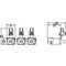 Siemens box terminal TS1.2 3 units 10 AWG&3/0 with aux. conductor voltage tap 3 3VA9233-0JH11 - alternate 2