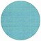 Homeroots 8' Aqua And Teal Blue Round Striped Washable Indoor Outdoor Area Rug 615646 - alternate 6