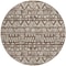 Homeroots 8' Brown And Beige Round Southwestern Washable Indoor Outdoor Area Rug 594156 - alternate 4