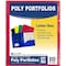 C-Line Products 2-Pocket Heavyweight Poly Folder, Primary Colors, 10 Per Pack, PK2 32950 - alternate 1