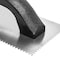 Qep Standard Notched Trowel, 9 in L, 4 in W, V Notch, Black Handle 10115 - alternate 5