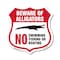 Signmission Alligator Warning Shield Sign Beware Of, 6 Inch X 6 Inch, Plastic Sign SHI-P-6-358 - alternate 1