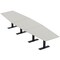 Skutchi Designs 16 Person Conference Table With Power Unit | 16' Hexagon Table | Harmony Series HAR-HEX.IR-48X192-T.BK-U779-NA - alternate 1
