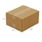 Zoro Select 12 in x 9 in x 4 in Shipping Box, Kraft, Corrugate, Single Wall, 32 ECT 11R210 - alternate 2